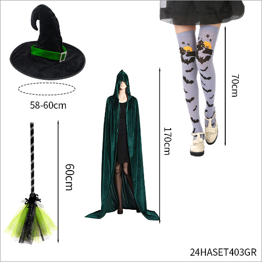 Halloween Witch Costume Set For Party